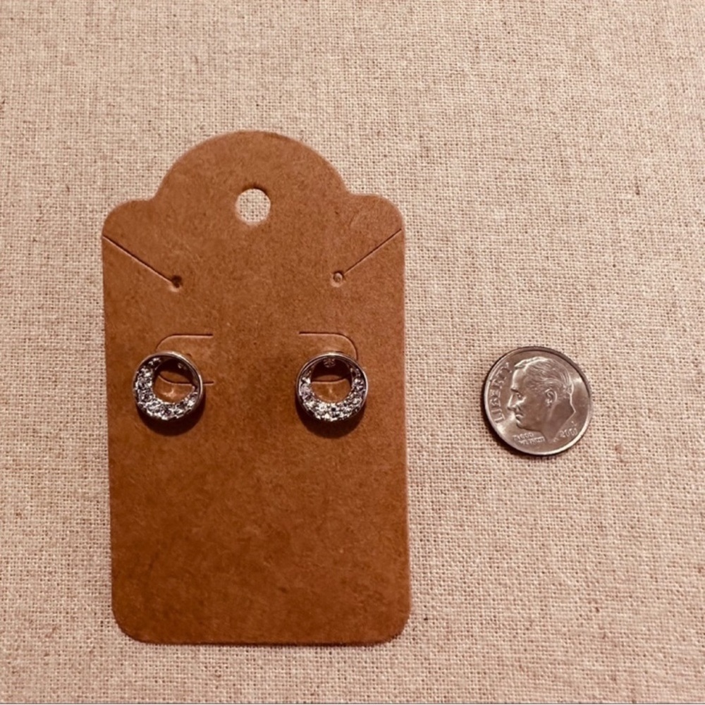 Boutique | Earrings | Circular with Clear Stones - Picture 5 of 6
